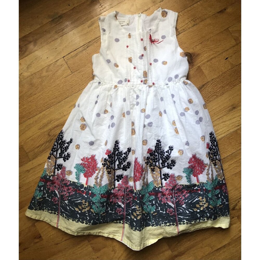 Richie House Size 7/8 Sleeveless Cotton Dress